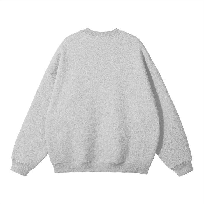 Fleece Pullover - Flower gray